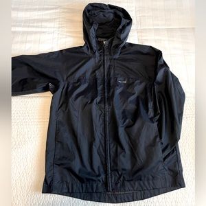 Lands End Kids/Boys Size Small(7-8) Dark Navy Blue lightweight rain jacket